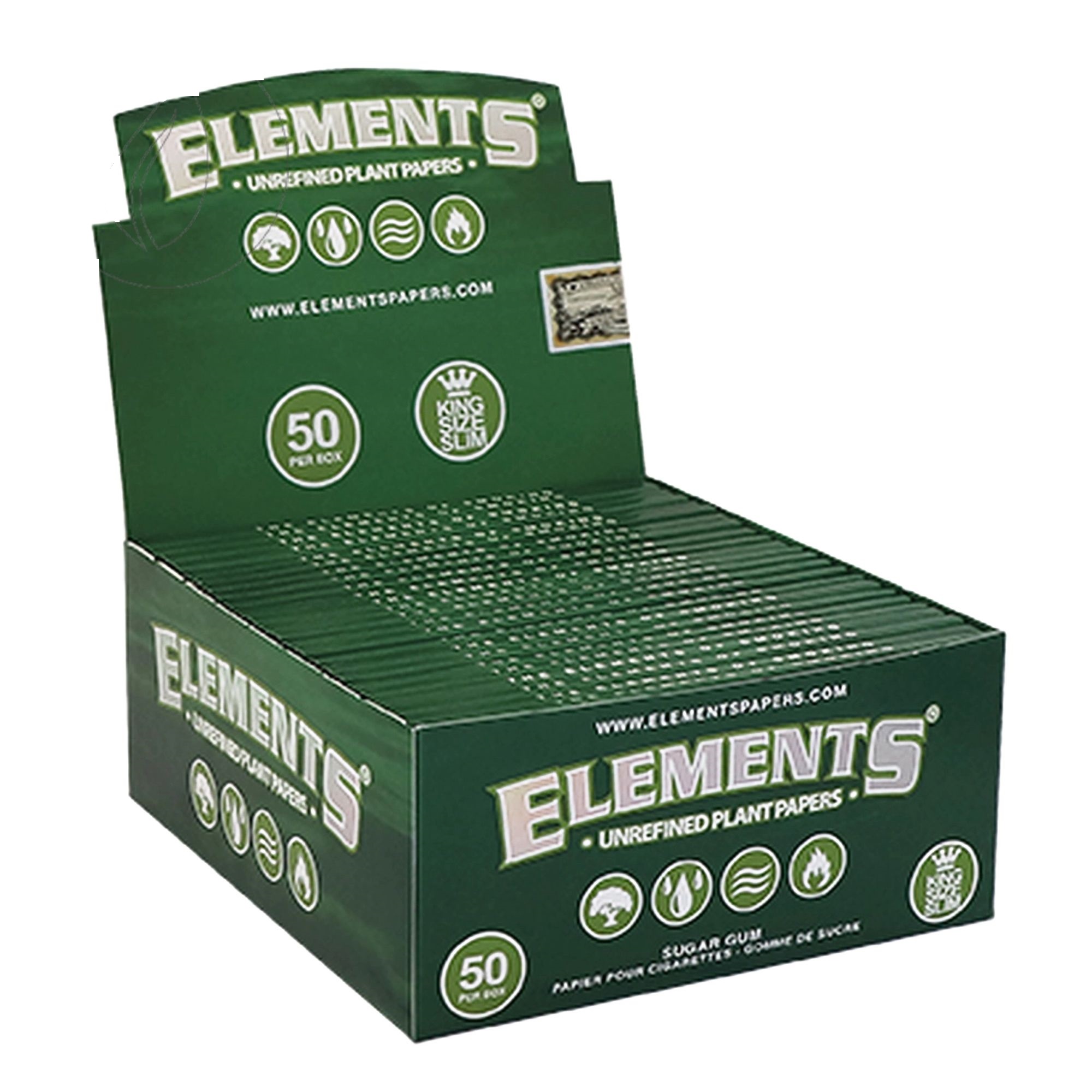 Elements Slim - Unrefined Plant Papers (50x)