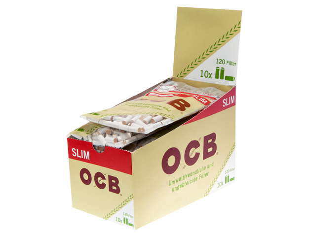OCB - Filter Slim Organic Hemp, 120 Filter (10x)